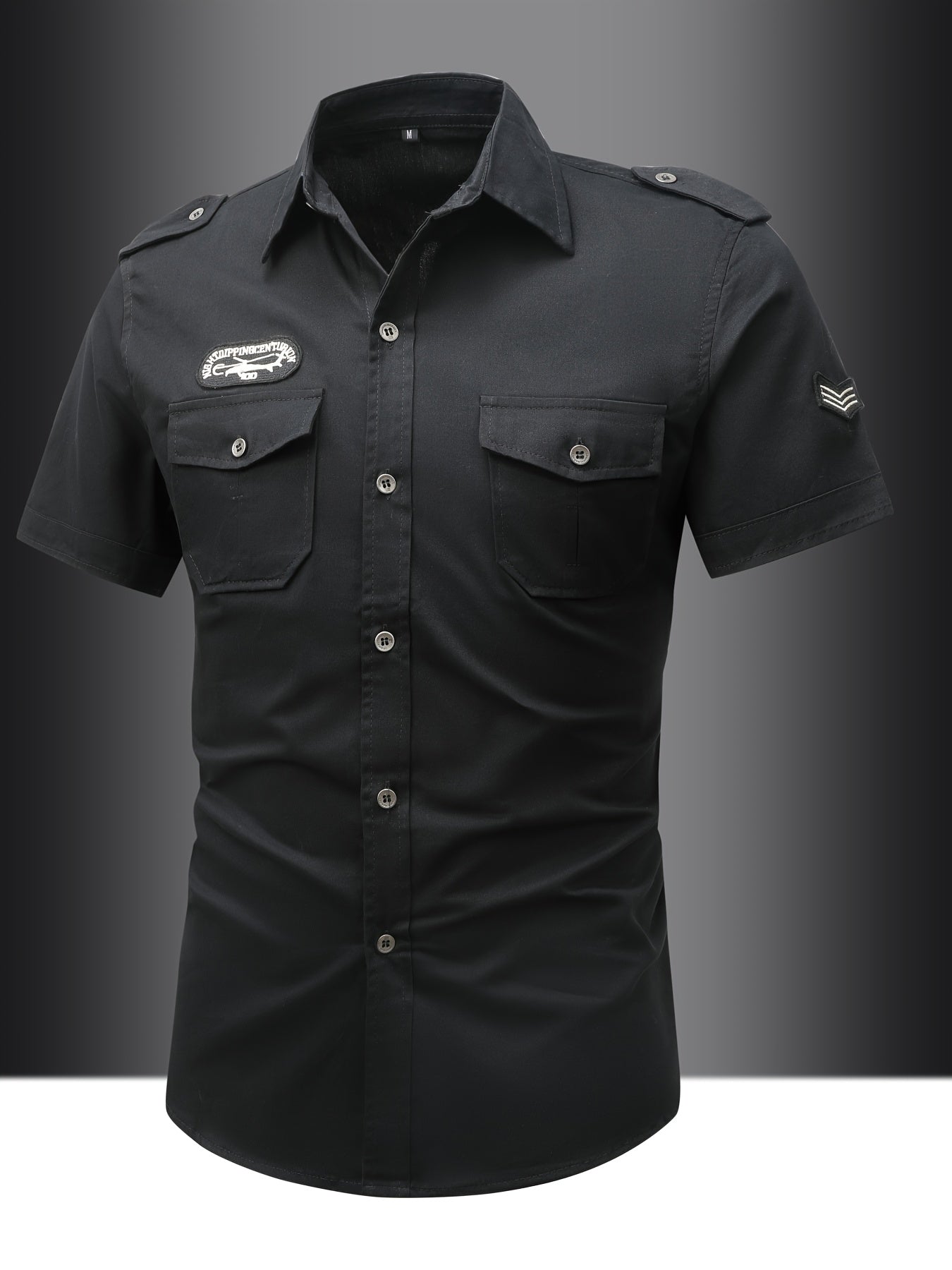 Herren Utility Hemd im Military Style – Kurzarm, Freizeit, Outdoor