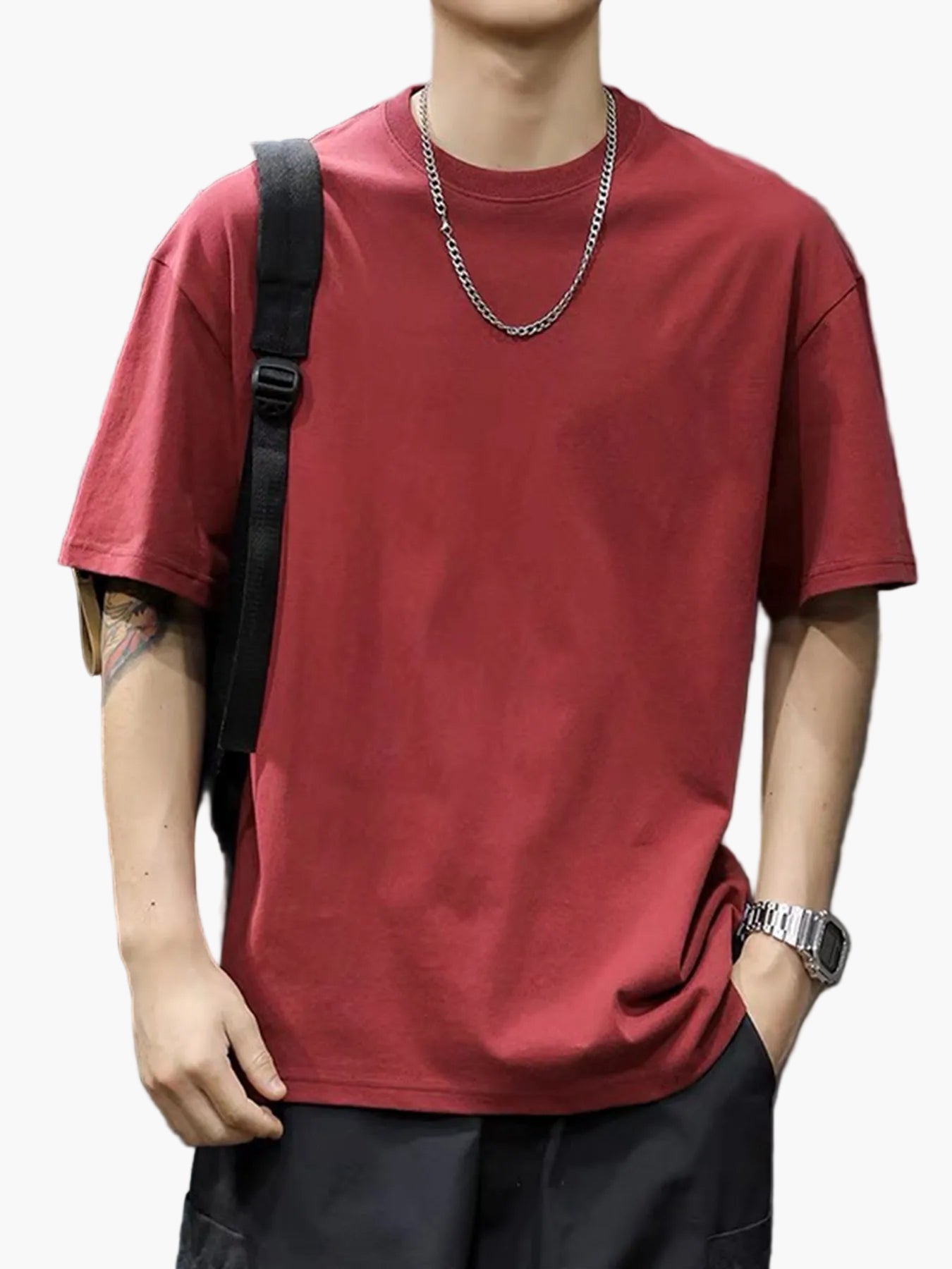 Herren Basic Oversize T-Shirt – Lässiger Streetwear Stil für Alltag & Freizeit