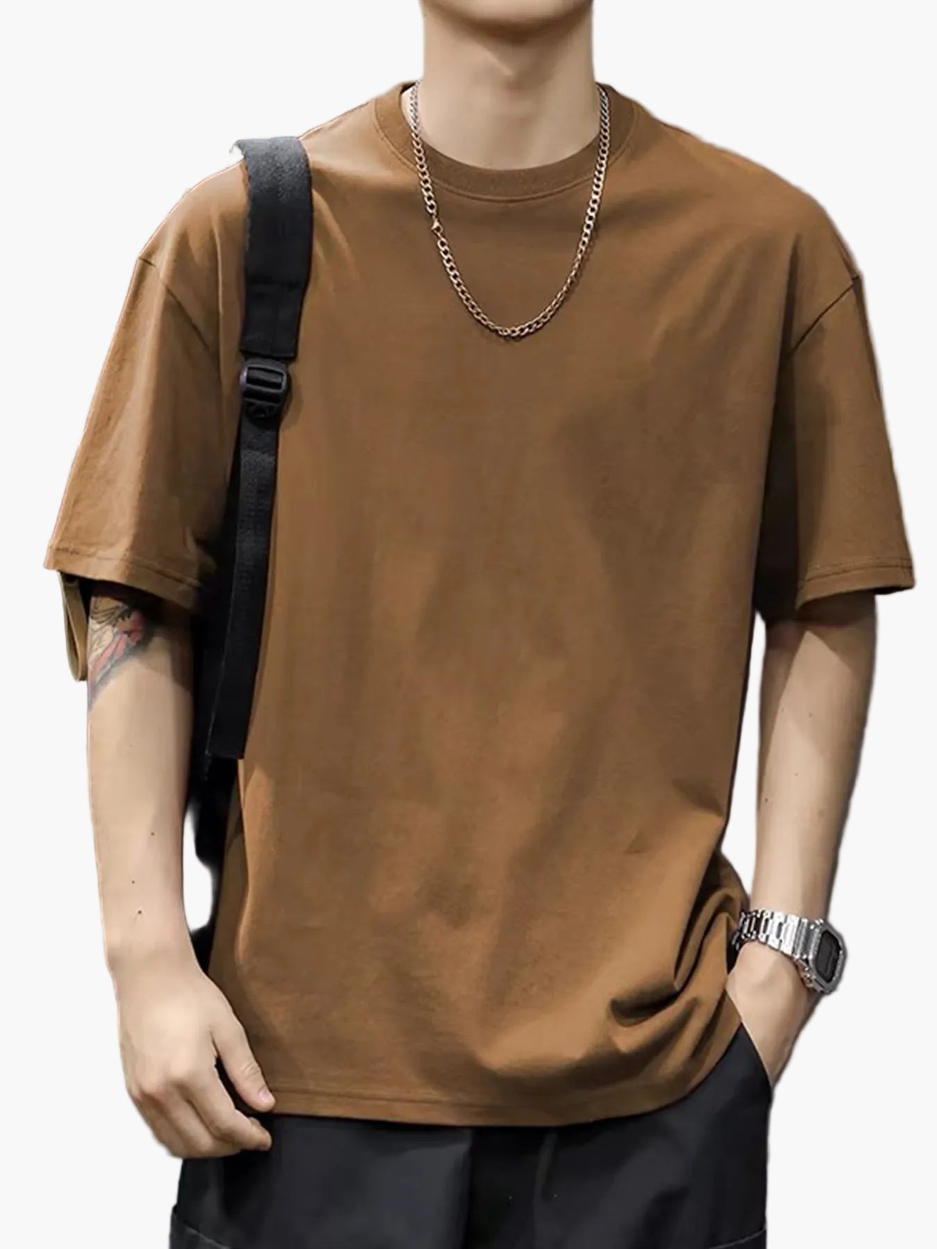 Herren Basic Oversize T-Shirt – Lässiger Streetwear Stil für Alltag & Freizeit