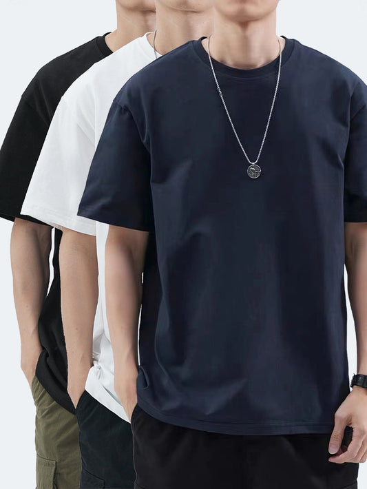 Herren Basic Oversize T-Shirt Set – Lässige Streetwear für Freizeit & Alltag
