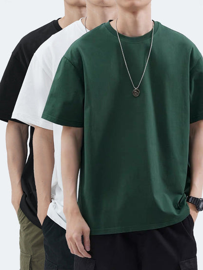 Herren Basic Oversize T-Shirt Set – Lässige Streetwear für Freizeit & Alltag