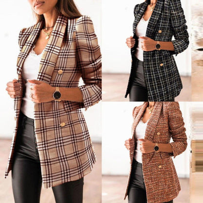 Richard – Bedruckter Doppelreihiger Blazer mit Reverskragen
