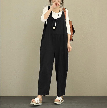 Lisa – Weite Damenlatzhose aus Baumwollmischung