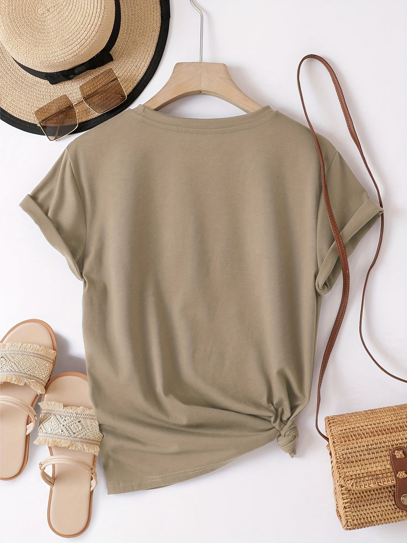 Damen T-Shirt mit Schriftzug 'Perfectly Imperfect' – Lässiger Statement-Style für Alltag und Freizeit