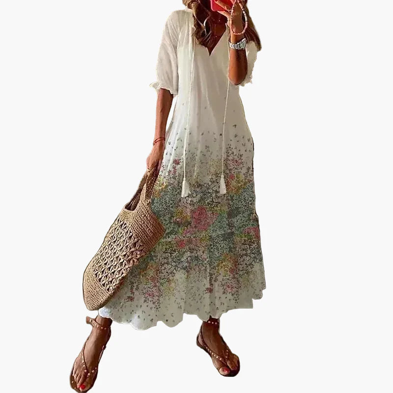 Damen Boho Maxikleid Sommer – Lässiger Stil für Strand und Alltag