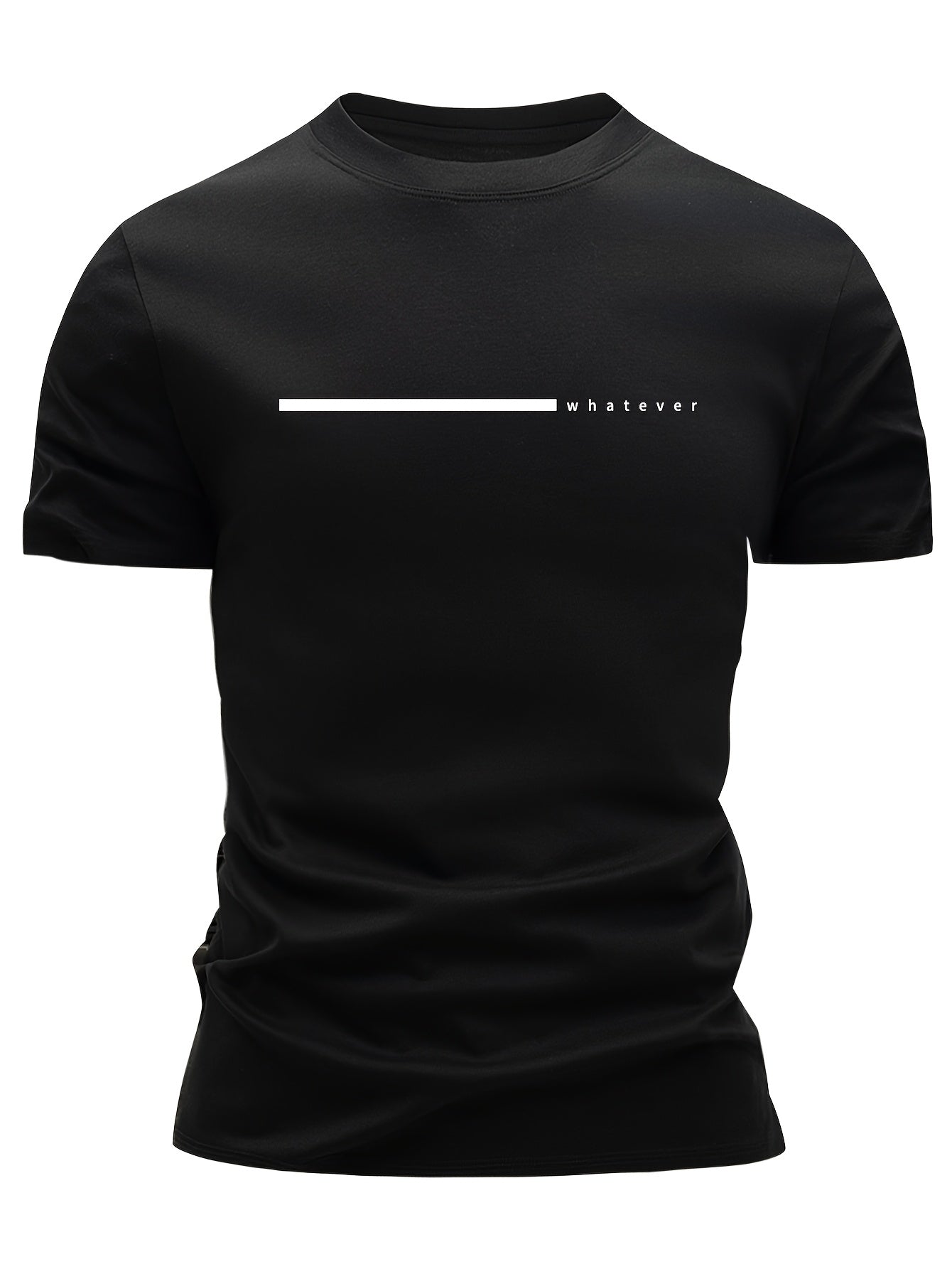 Herren T-Shirt mit minimalistischem „whatever“-Print, modern & casual, ideal für Alltag und Freizeit