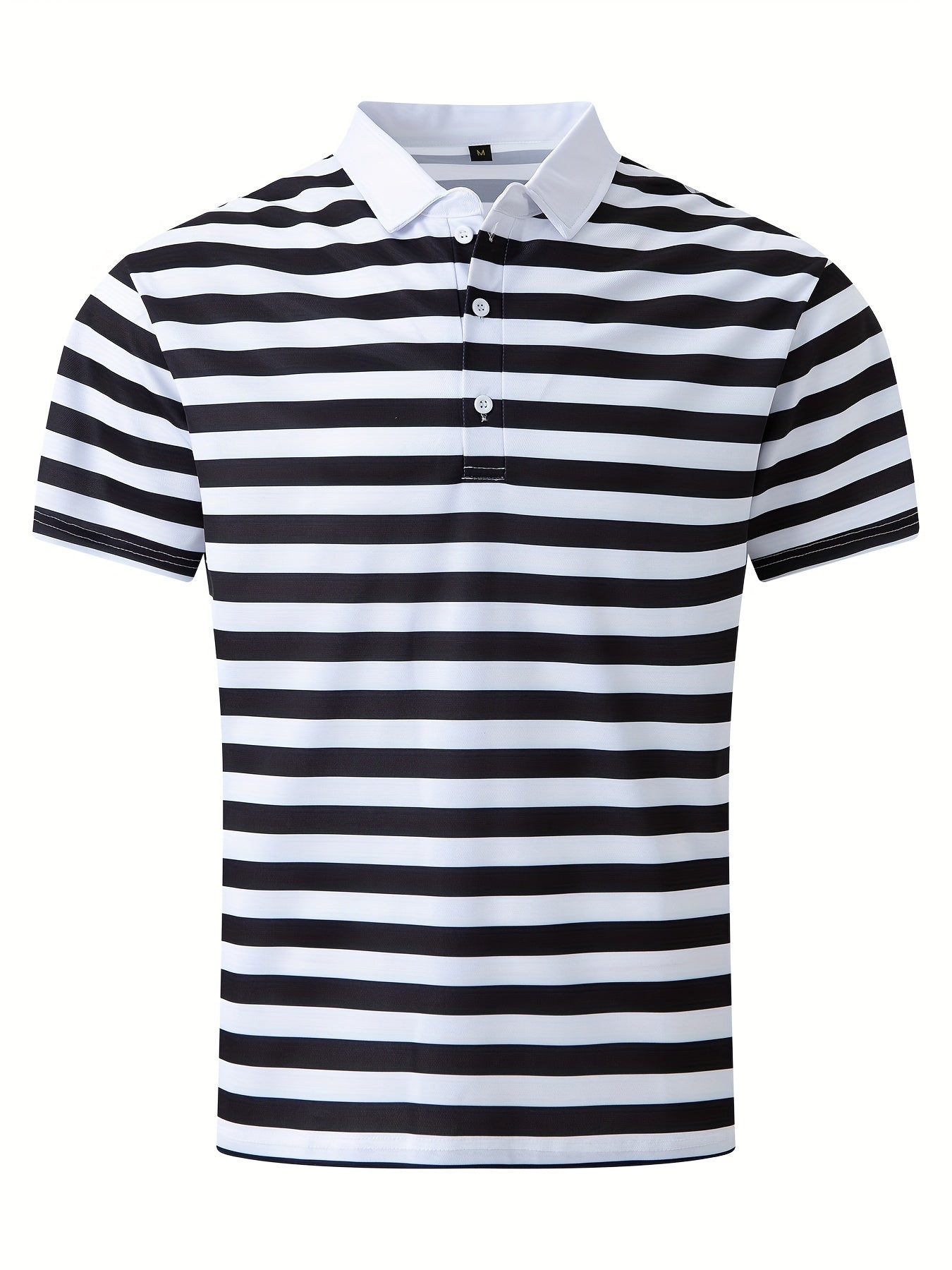 Herren Poloshirt im maritimen Streifen-Look – Perfekt für Freizeit & Segelausflüge