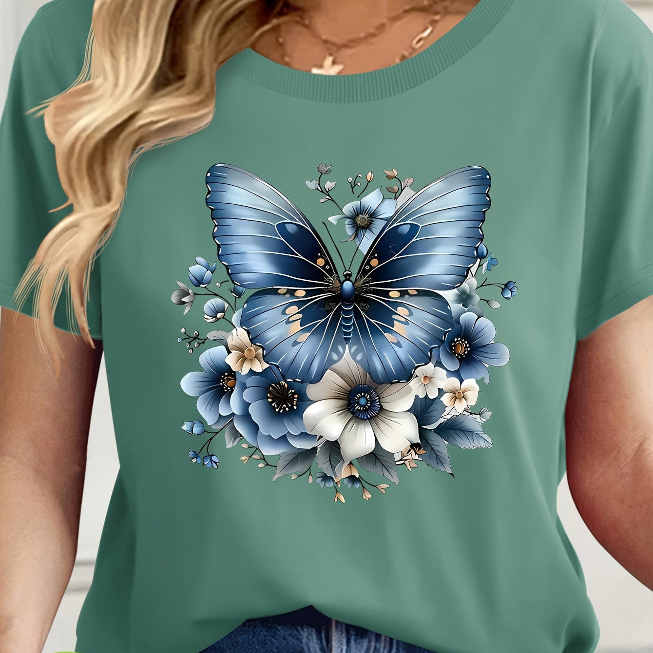 Damen Basic T-Shirt im Casual-Stil für Alltag und Freizeit