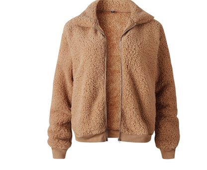Grace – Kurze Damenjacke mit dickem Samtkragen