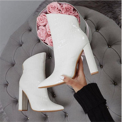 Kathryn – Lederstiefeletten mit Absatz für Damen