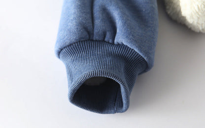Zoe – Gepolsterte Lammvelours-Sweathose