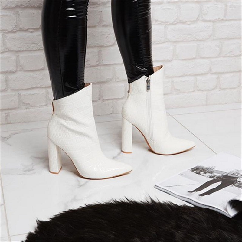 Kathryn – Lederstiefeletten mit Absatz für Damen
