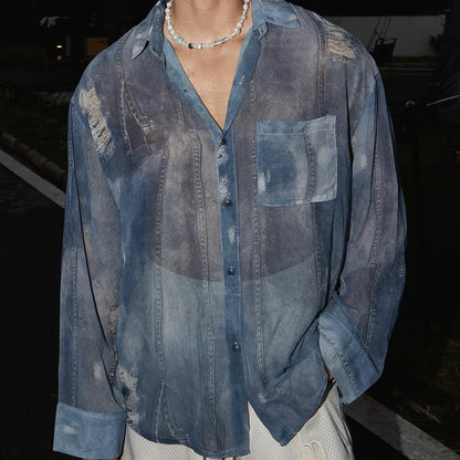 Herren Oversized Hemd und Shorts Set im lässigen Freizeitstil – Modernes Design für Strand und Alltag