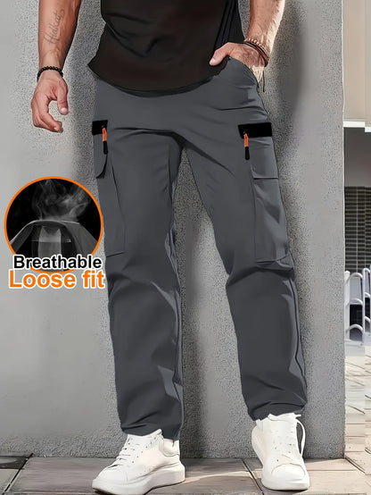 Herren Cargo Hose Locker Schnitt Atmungsaktiv Freizeit Urban Style
