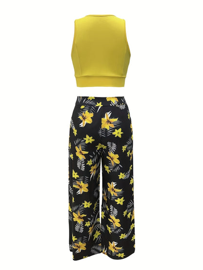 Damen Maxirock mit Tropenmuster und Schlitz – Eleganter Sommer-Look für Alltag & Urlaub