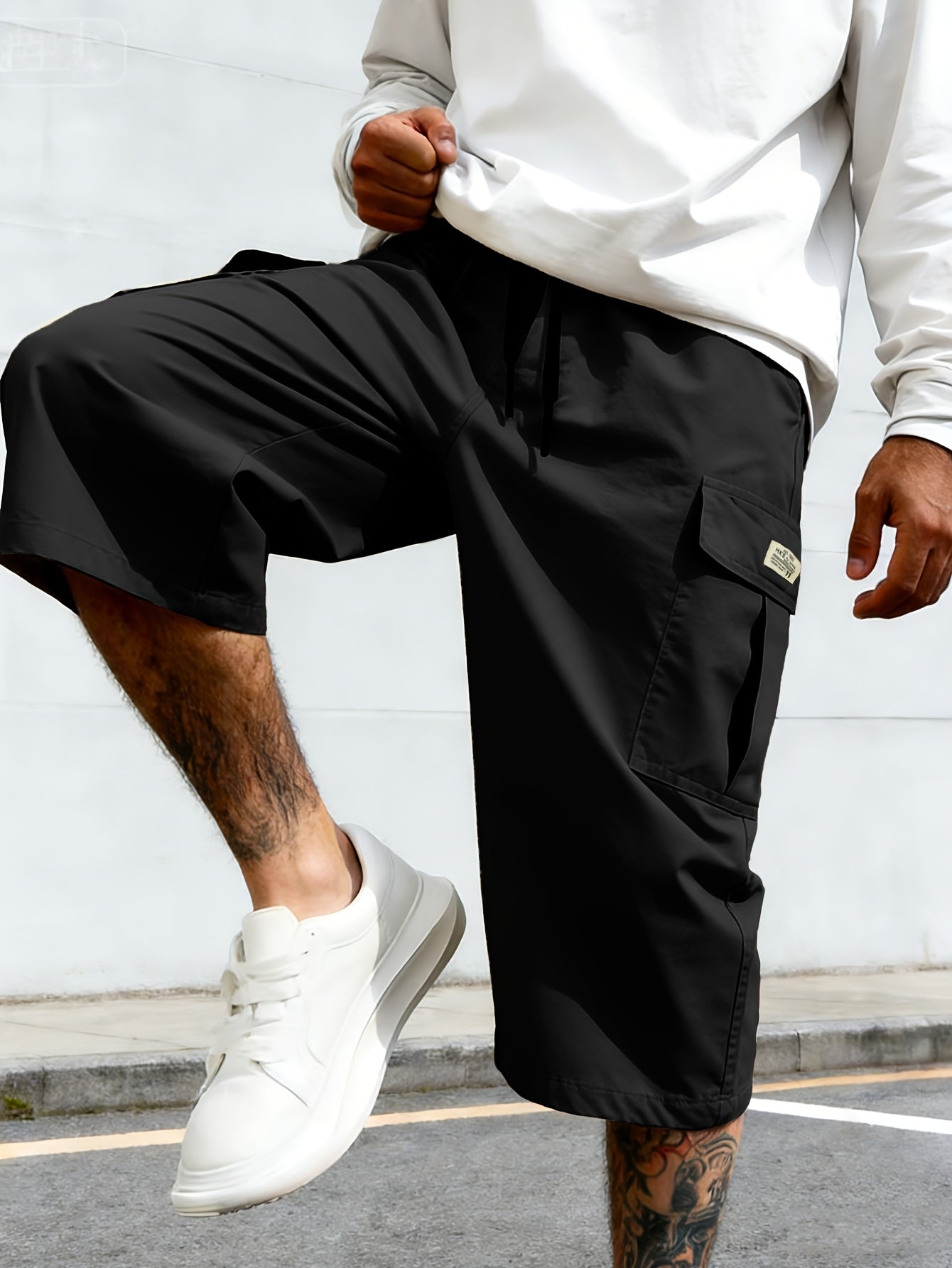 Herren Cargo-Shorts mit Taschen – Lässige Knielange Freizeithose für Alltag & Sport