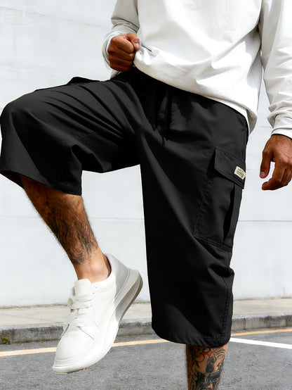 Herren Cargo-Shorts mit Taschen – Lässige Knielange Freizeithose für Alltag & Sport