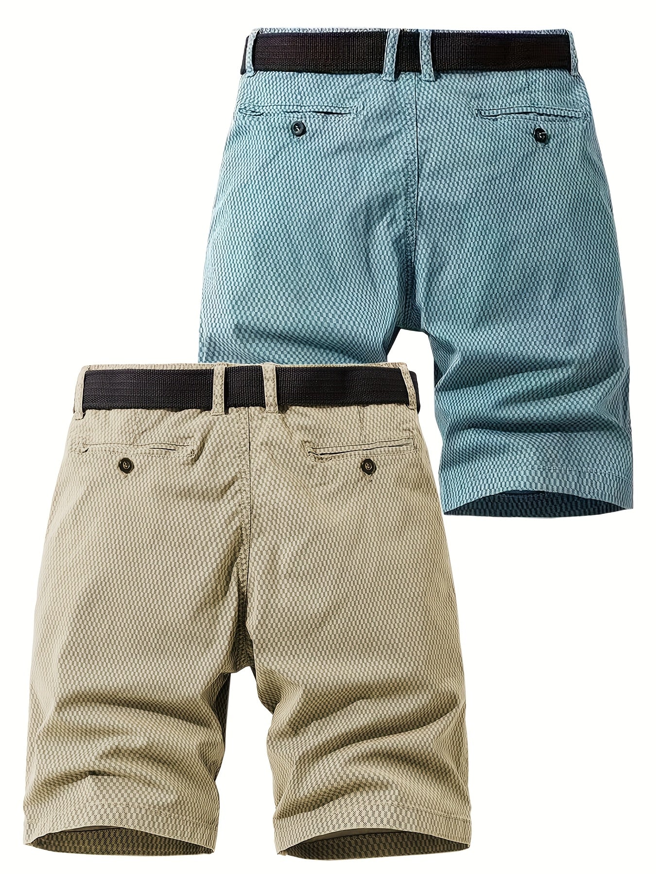 Herren Outdoor-Bermuda Shorts – Freizeit & Abenteuer, atmungsaktiv, mit Gürtel