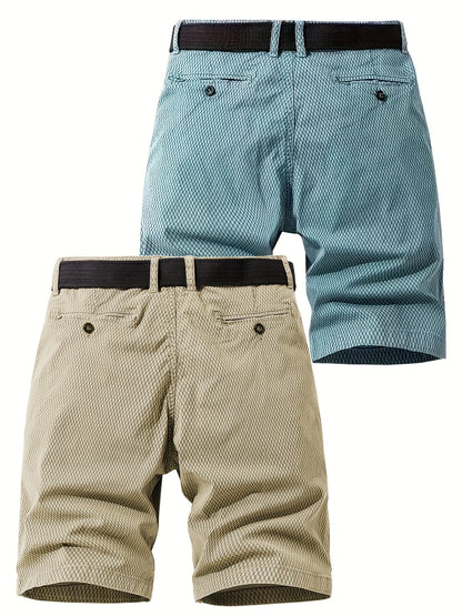 Herren Outdoor-Bermuda Shorts – Freizeit & Abenteuer, atmungsaktiv, mit Gürtel