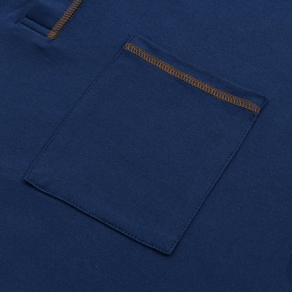 Herren Kurzarm Henley T-Shirt mit Brusttasche – Modernes Freizeitshirt für Alltag und Sport