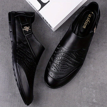 Herren Slip-On Loafer – Elegante Freizeitschuhe mit Prägung und modernem Design