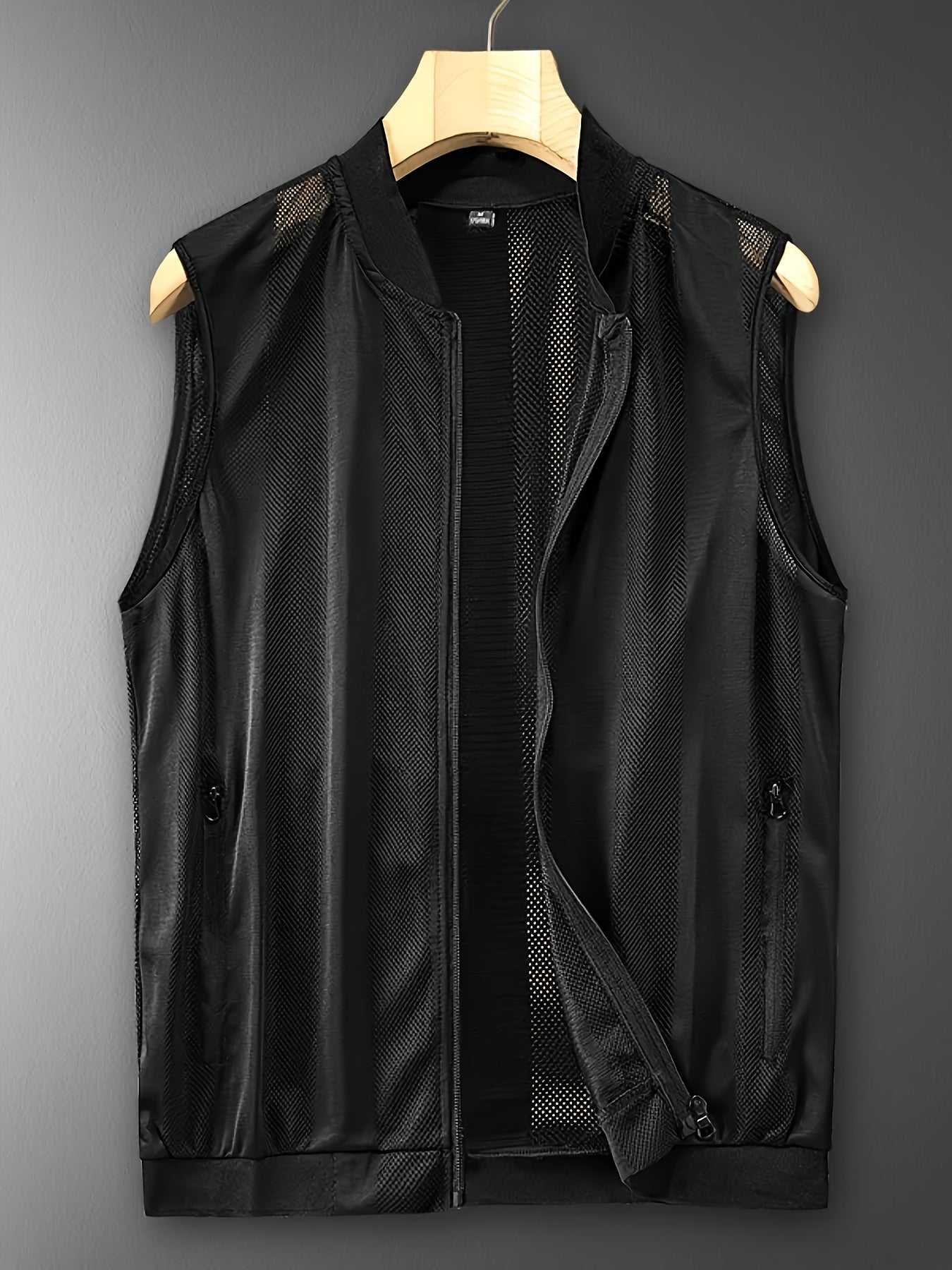 Herren Weste mit Reißverschluss und sportlichem Design – Ideal für Freizeit und Outdoor