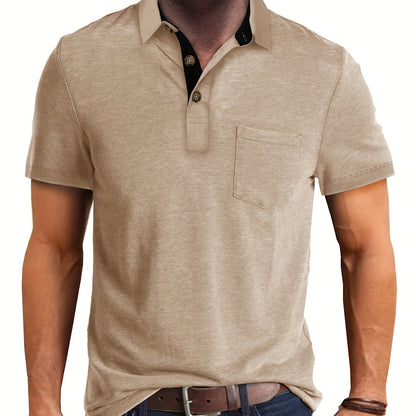 Herren Polohemd mit Brusttasche – Stilvolles Freizeitshirt für Alltag und Büro