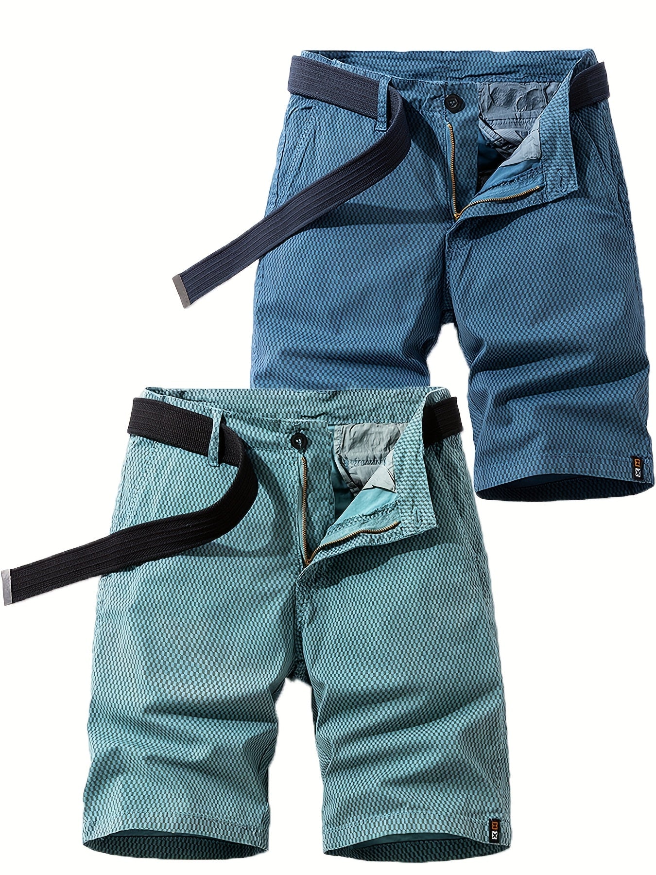 Herren Outdoor-Bermuda Shorts – Freizeit & Abenteuer, atmungsaktiv, mit Gürtel
