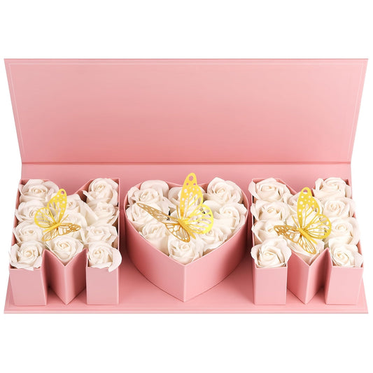 Geschenkbox Muttertag Deko Herz & Buchstaben – Elegante Präsentationsbox für Frauen, Muttertagsgeschenk, Dekoration