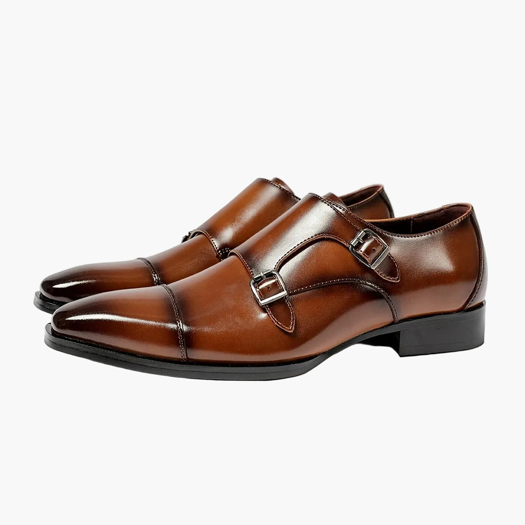 Herren Doppel-Monkstrap Business Schuhe – Elegante Büro- und Festschuhe