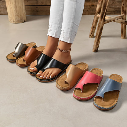 Damen Keilsandalen mit Zehensteg für eleganten Sommerkomfort