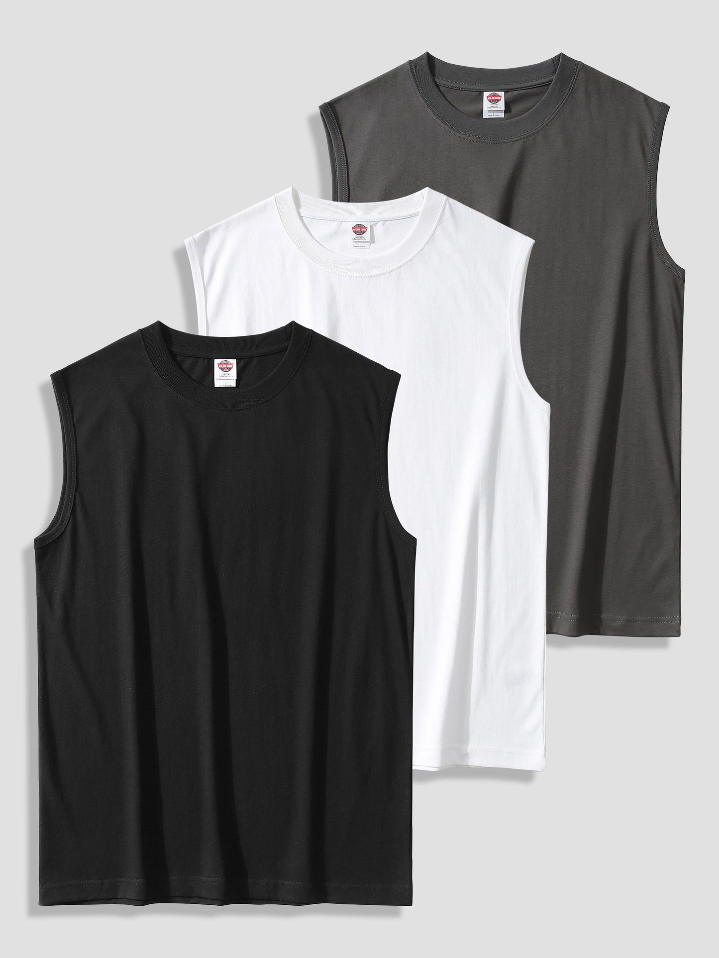 Herren Muskelshirt 3er-Pack – Ärmellose Fitness Tanktops für Sport und Freizeit