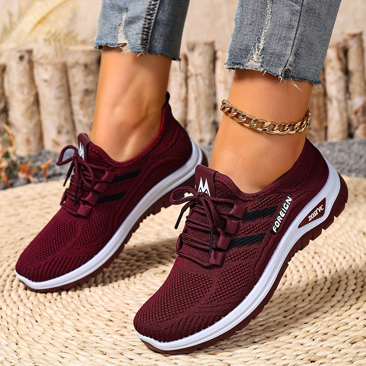 Damen Freizeitsneaker mit Komfortsohle für Alltag und Sport