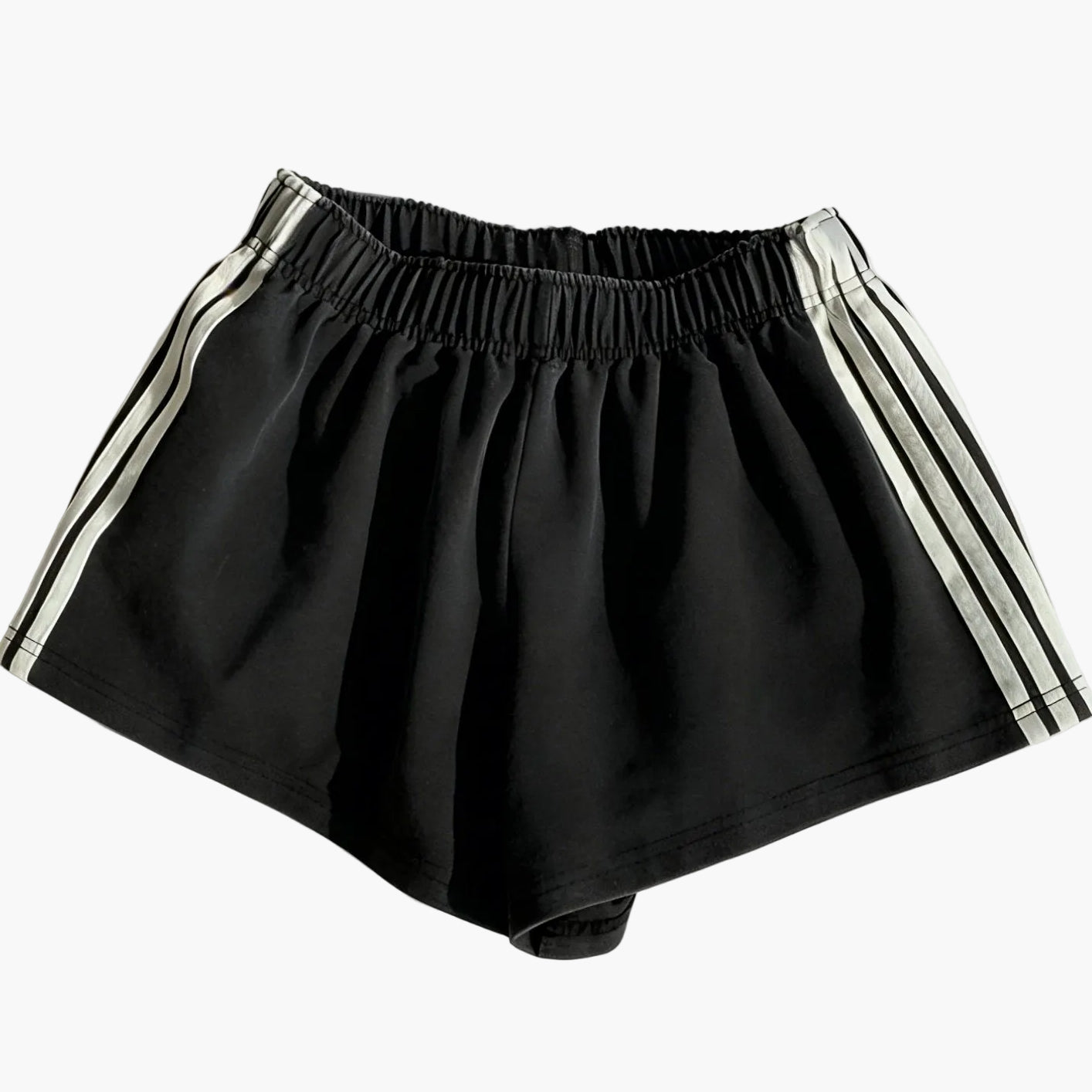 Damen Sport Shorts mit Streifen – Bequeme Trainingshose für Fitness & Freizeit