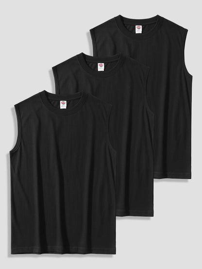 Herren Muskelshirt 3er-Pack – Ärmellose Fitness Tanktops für Sport und Freizeit