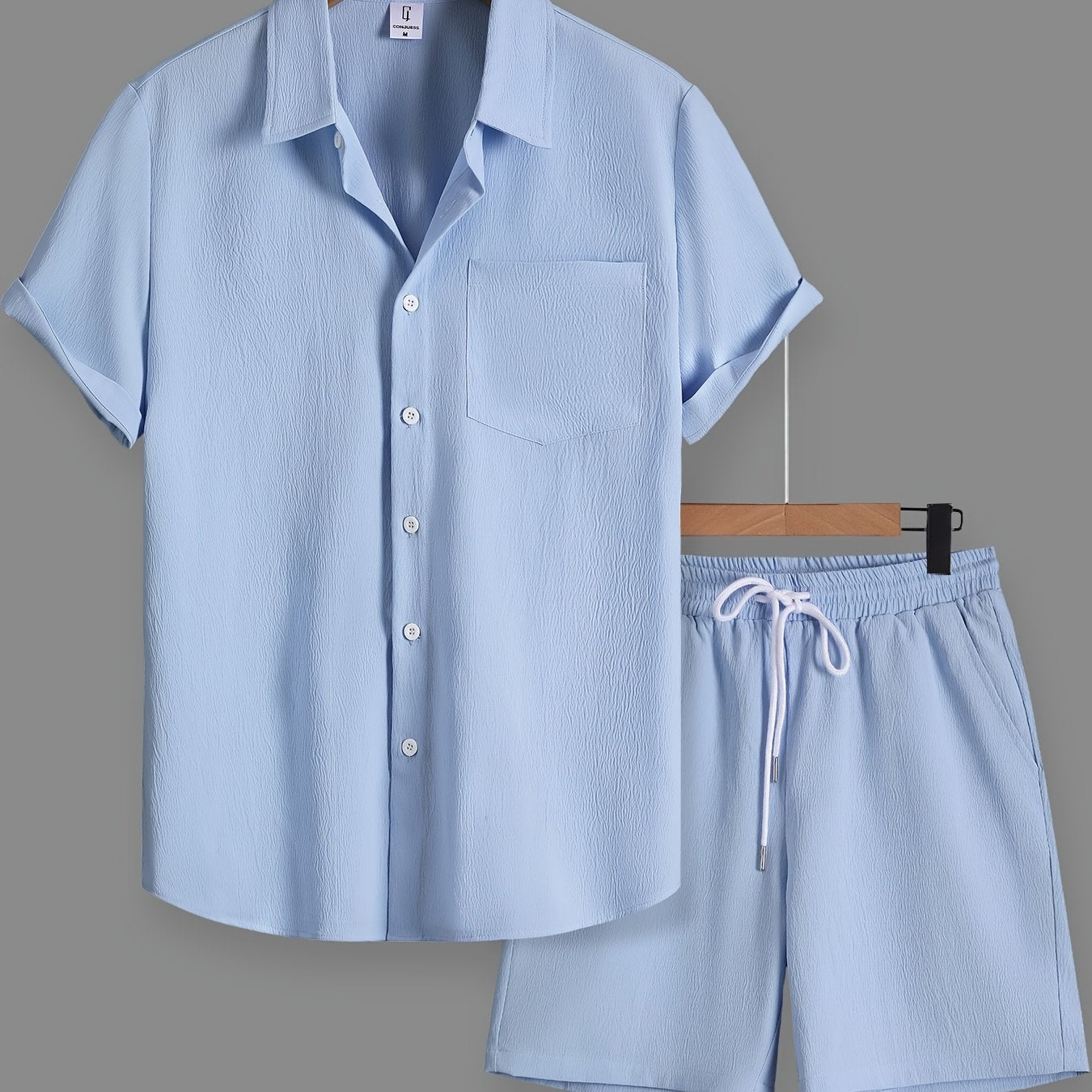 Herren Freizeit Set – Kurzarm Hemd und Shorts für entspannte Anlässe