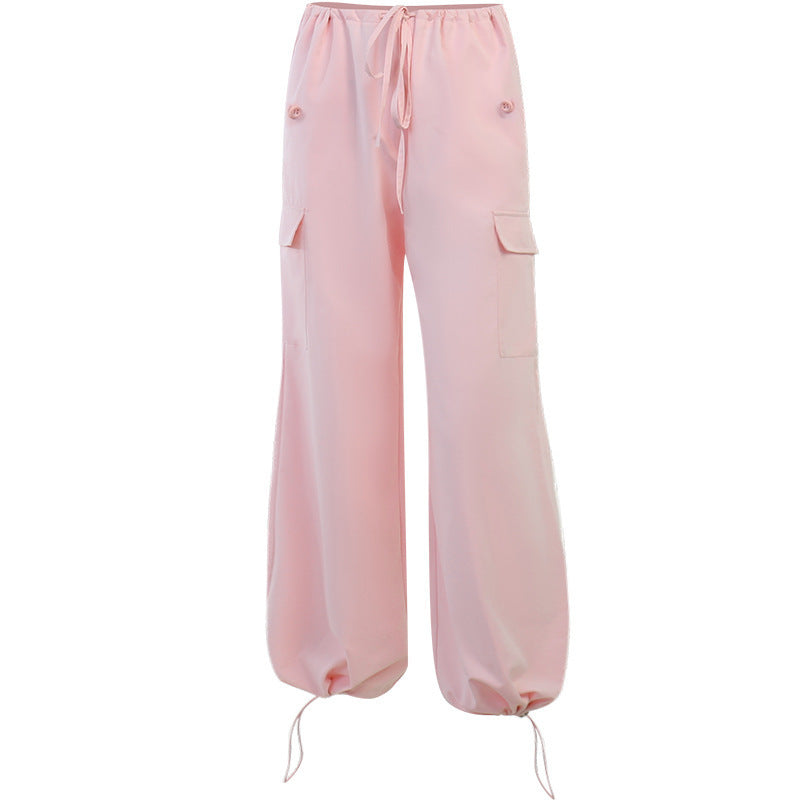 Christine – Weite Damen-Cargohose mit geradem Bein und Taschen