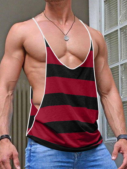 Herren Stringer Tanktop für Fitness und Freizeit – Sportliches, Weit Geschnittenes Muskelshirt