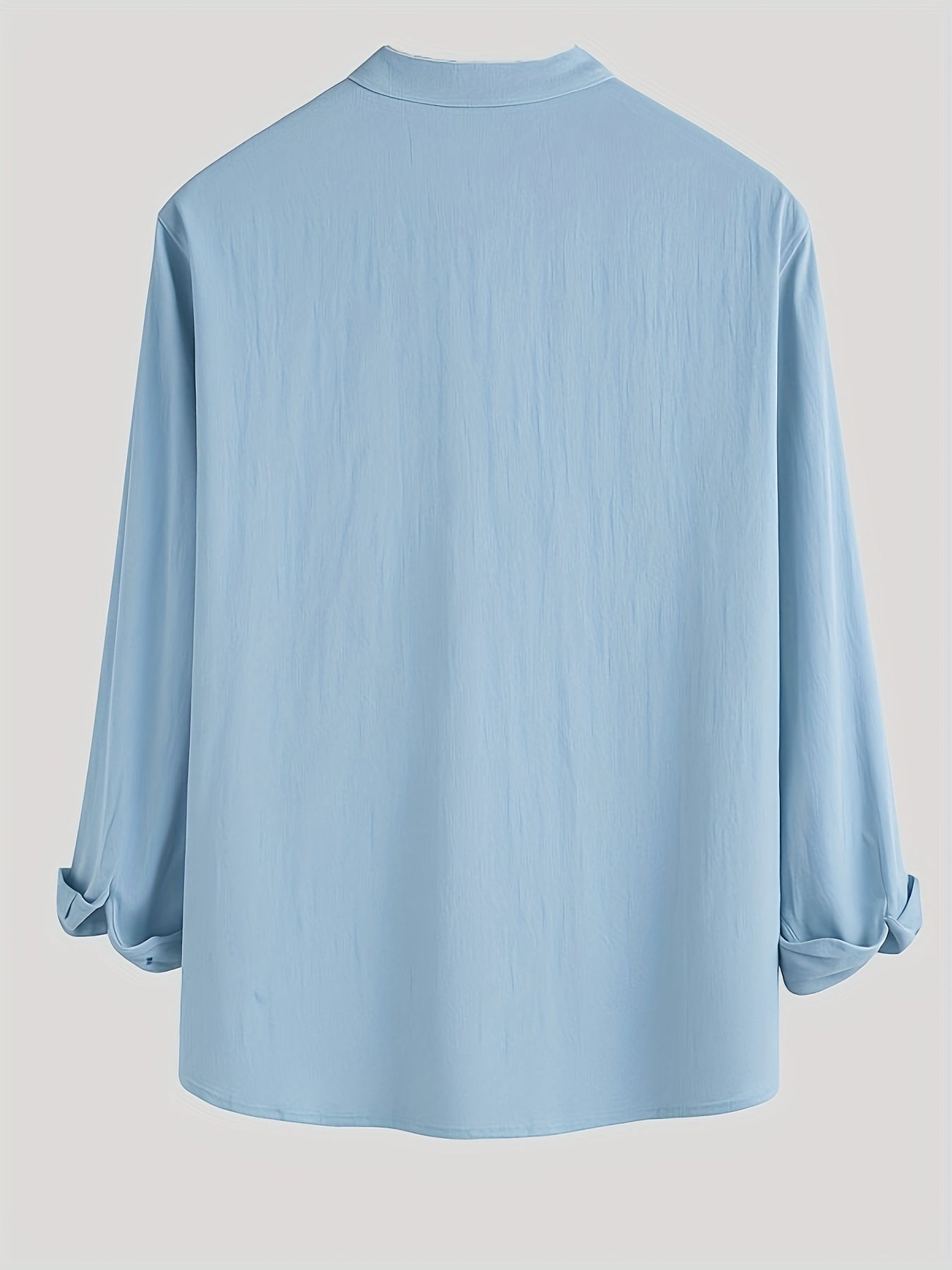 Herren Henley Langarmshirt mit Stehkragen und Knopfleiste – Modernes Freizeitoberteil für stilvolle Anlässe