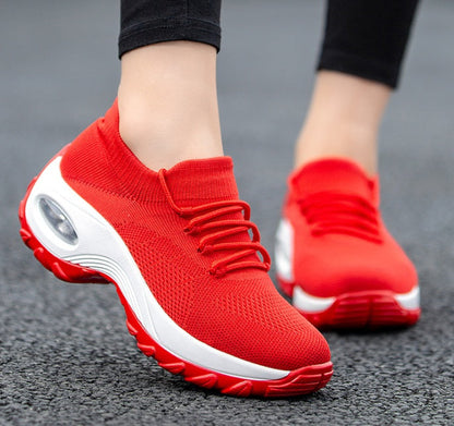 Andrea – Damen-Laufschuhe mit Fliegender Strickoberfläche
