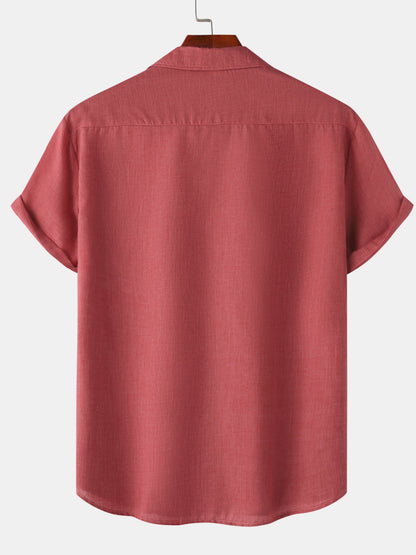 Herren Kurzarm Freizeithemd mit Brusttasche – Lässiger Sommer-Stil für den Alltag