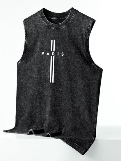 Herren Streetwear Tanktop mit modernem Print und lässigem Schnitt