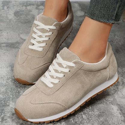 Damen Sneaker im Casual Stil für Alltag und Freizeit – Bequeme Schnürschuhe