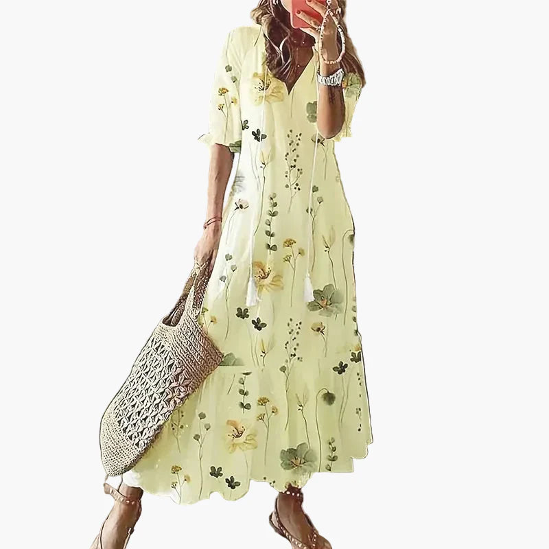 Damen Boho Maxikleid Sommer – Lässiger Stil für Strand und Alltag