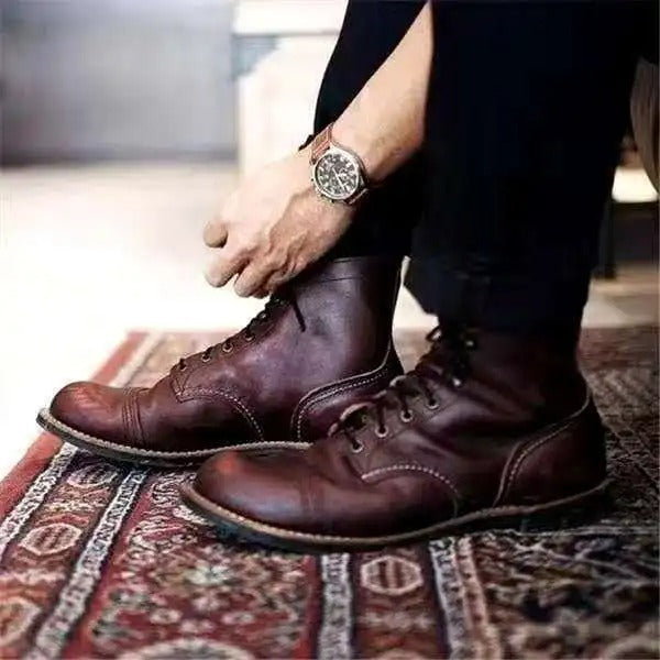 Herren Klassische Stiefeletten – Zeitlose Veganem Leder für Alltag & Business