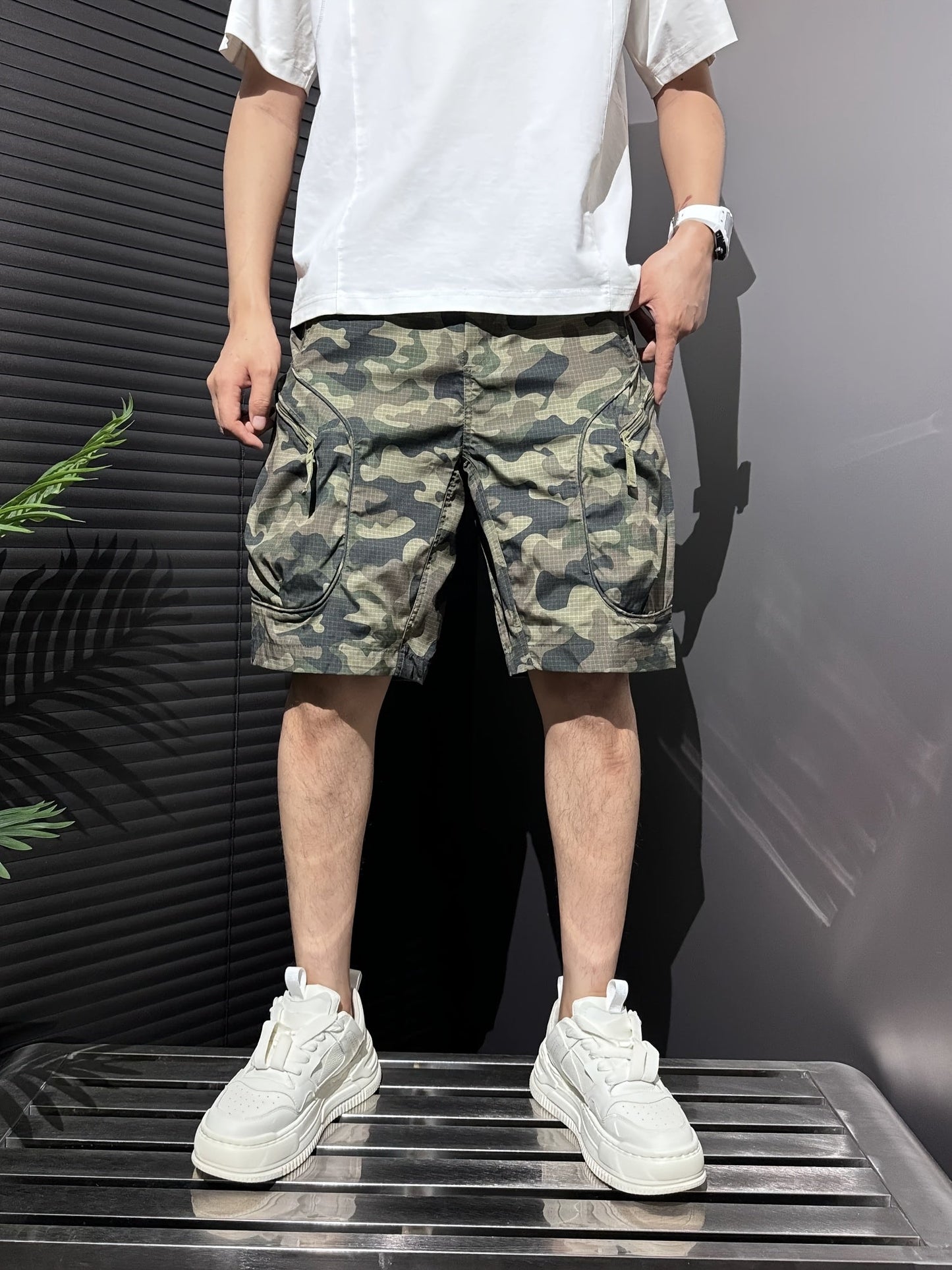 Herren Cargo Shorts mit Utility-Taschen und sportlichem Stil – Urban & Aktiv