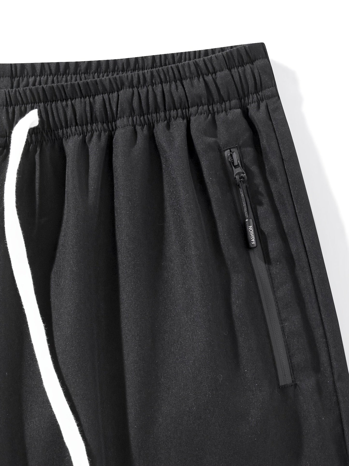 Herren Sport-Shorts mit Zipper-Taschen und Kordelzug – Ideal für Freizeit & Training