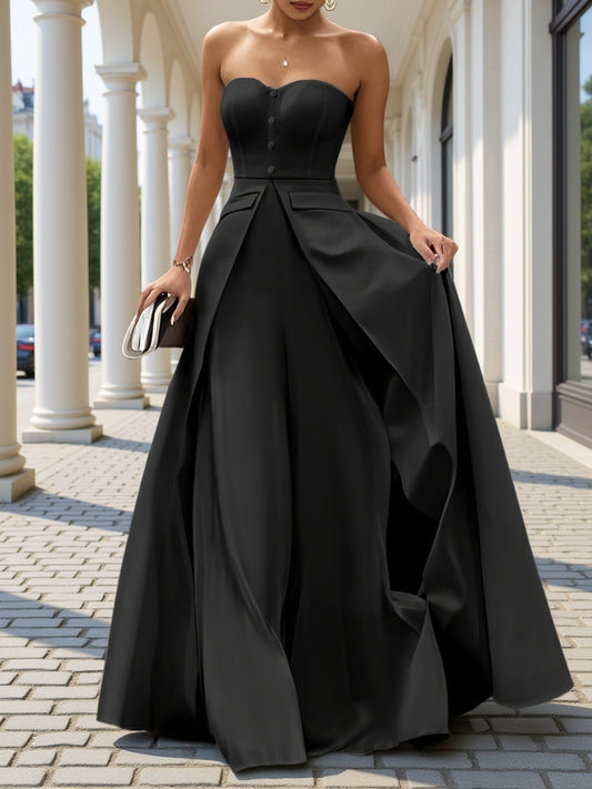 Damen Abendkleid Elegant Bandeau Stil für festliche Anlässe und Gala