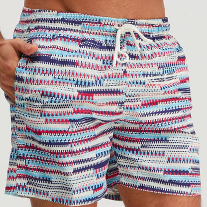 Herren Badeshorts im sportlichen Musterstil – Perfekt für Strand und Freizeit