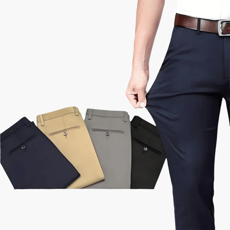 Herren Stretch-Businesshose – Bequeme Anzughose für Büro & Alltag, Modernes Design
